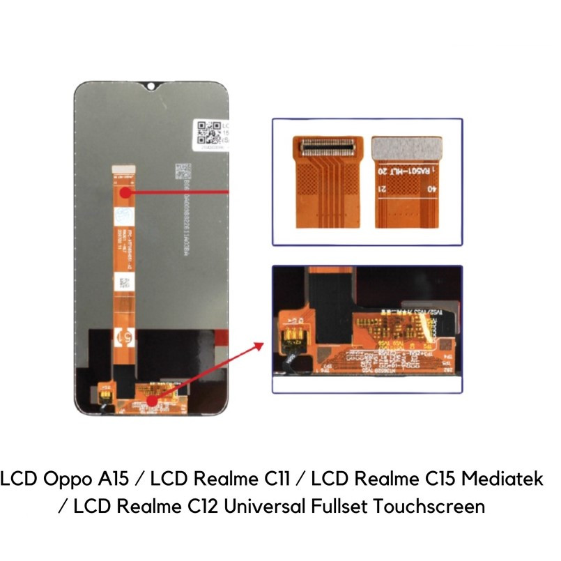 Lcd/layar  Oppo A15 / Lcd Oppo C11 / Lcd Oppo C15 / C 12 Fullset Touchscreen