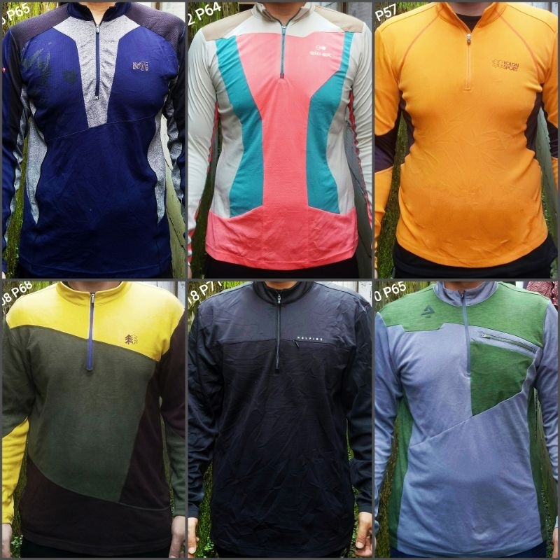 baselayer outdoor bahan polar/dryfit