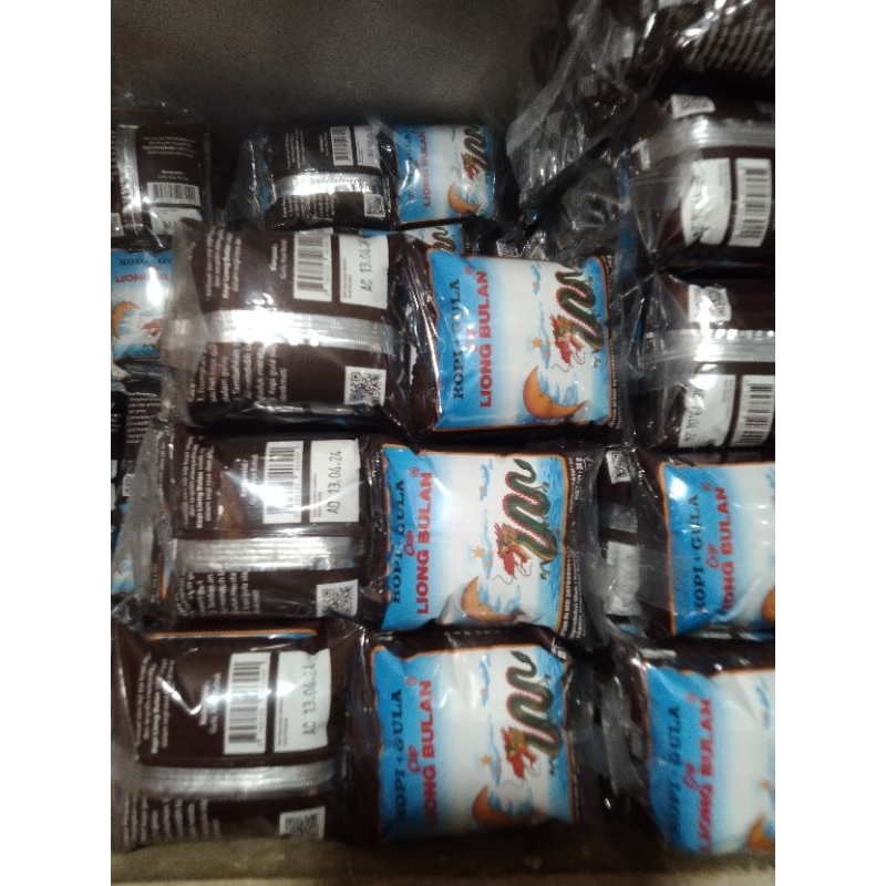 

Kopi Liong Bulan+gula / pak 20 pcs