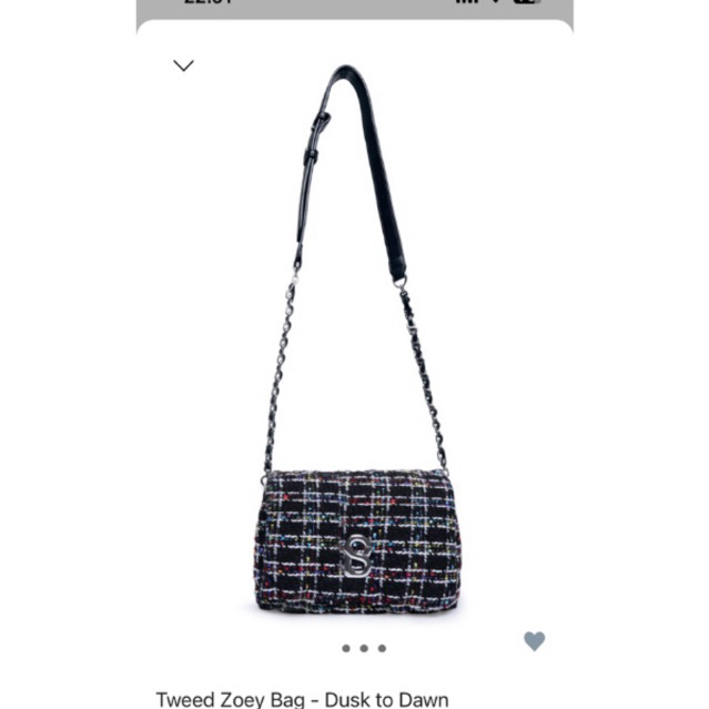 tweed zoey bag buttonscarves NEW