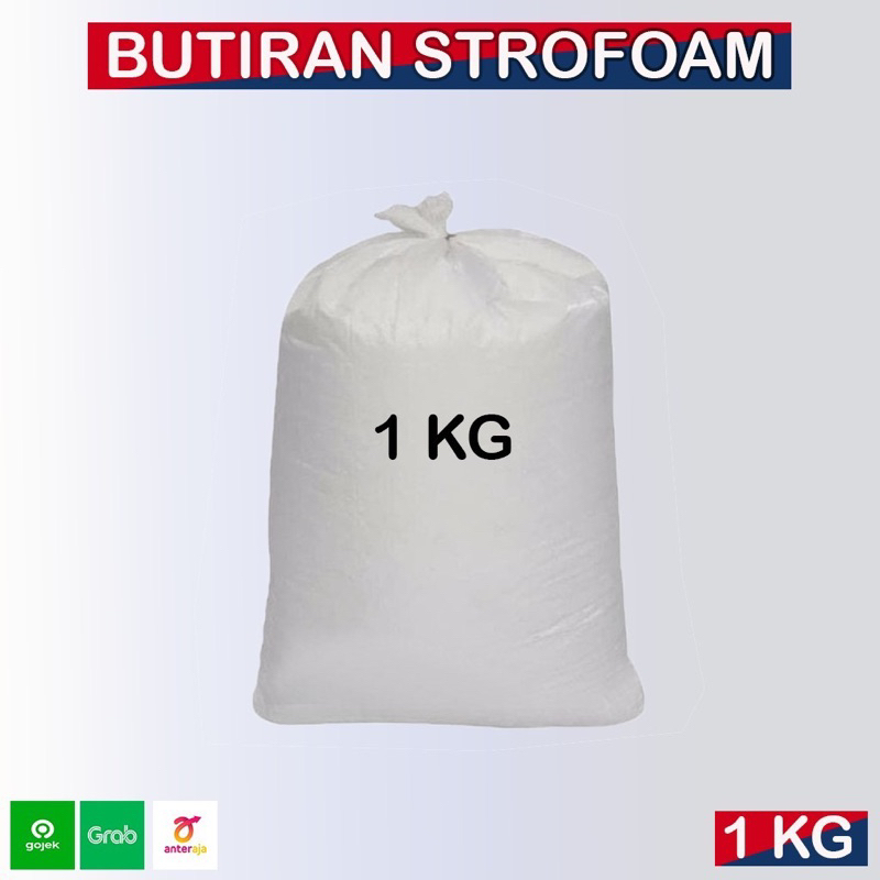 Butiran Styrofoam, Styrofoam Butiran 1Kg / Isi Bean Bag Butiran Styrofoam 1Kg