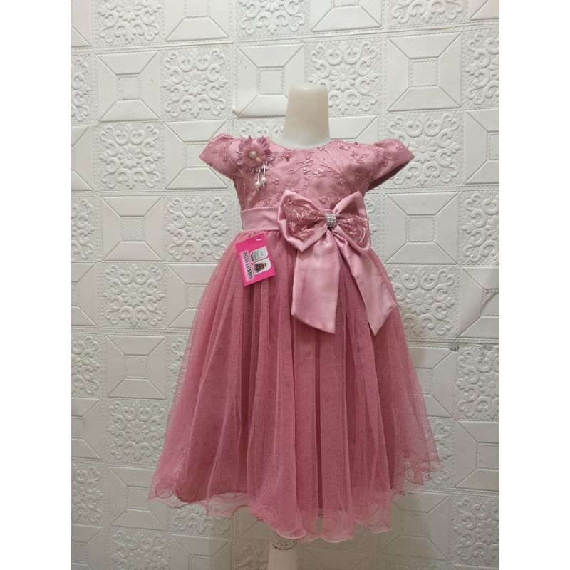 Gaun anak perempuan terbaru usia 2 -10 tahun/ gaun ulang tahun/ gaun pesta/ baju anak perempuan