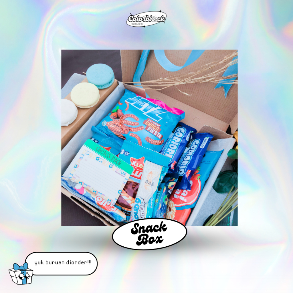 

Blue Snack Box/Gift Box Snack/Kado Wisuda/Kado Ulang Tahun