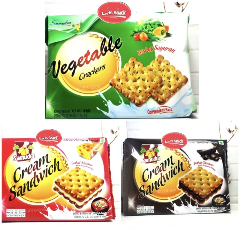 

Samudra Cream Sandwich Crackers Biskuit