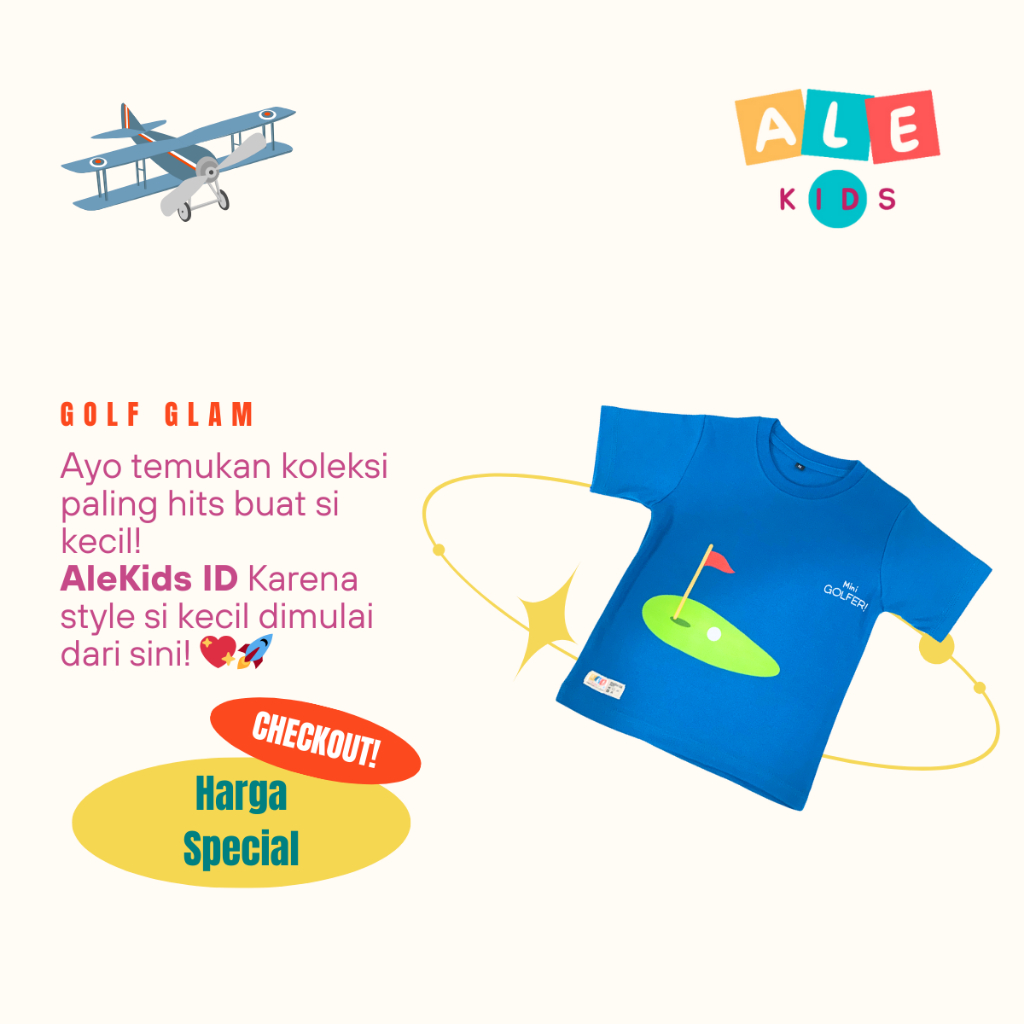 Kaos Anak Trend Terbaru 2024 Golf Mini