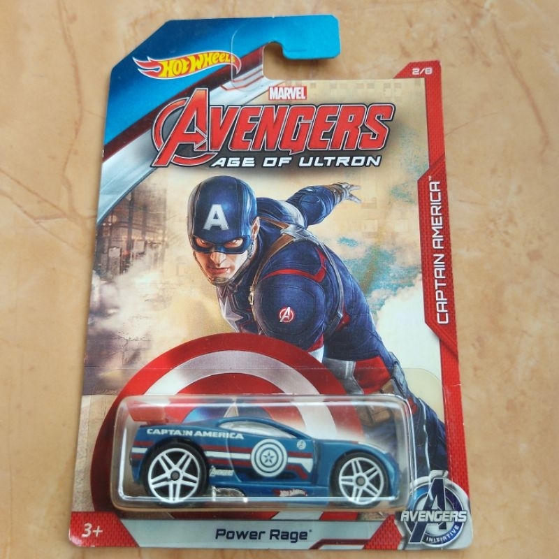 Hot Wheels POWER RAGE CAPTAIN AMERICA marvel