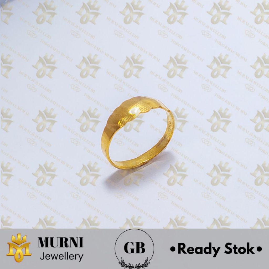 Cincin Emas Muda Asli GB/G150 Model Keong - Toko Emas Murni