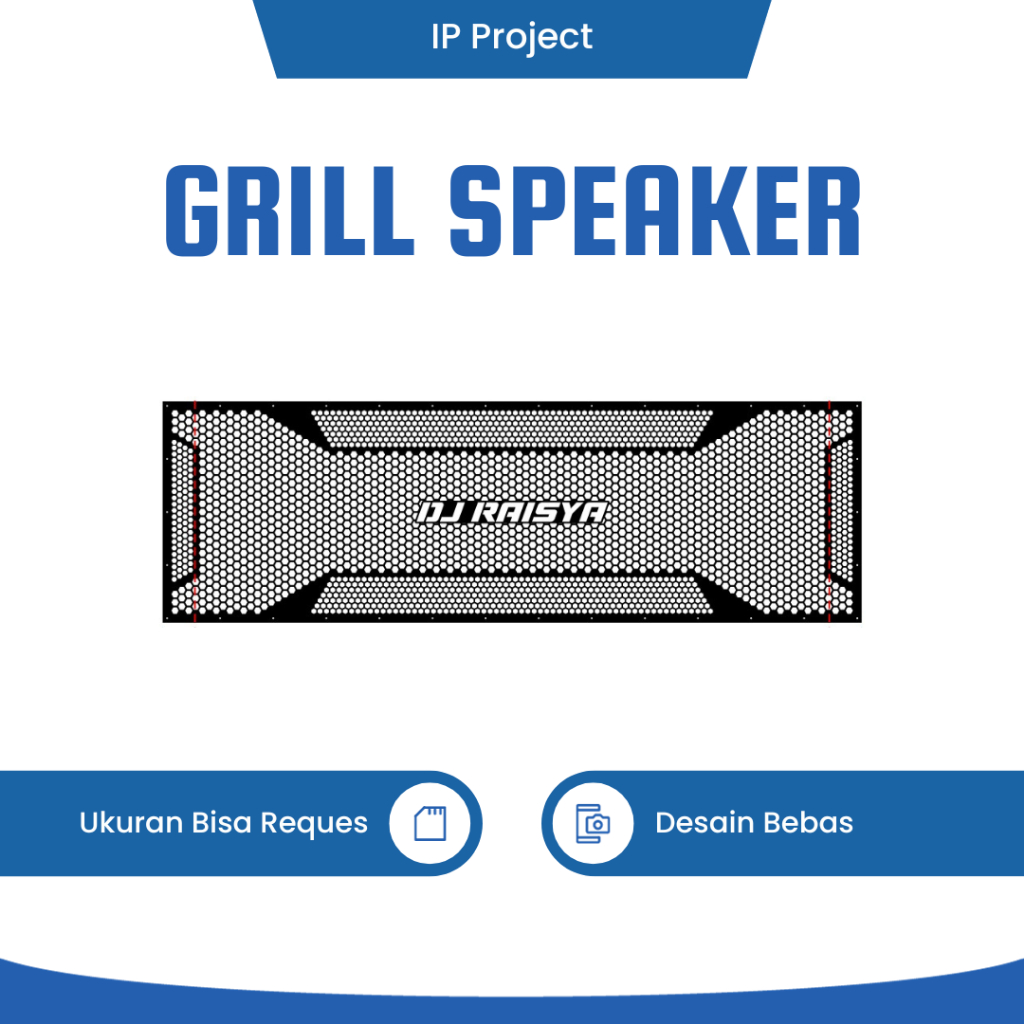 Grill Sound Ram Tutup Box Sound Horeg - Desain Custom