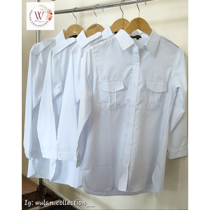 Kemeja Kerja - Kemeja Wanita - PDH Putih