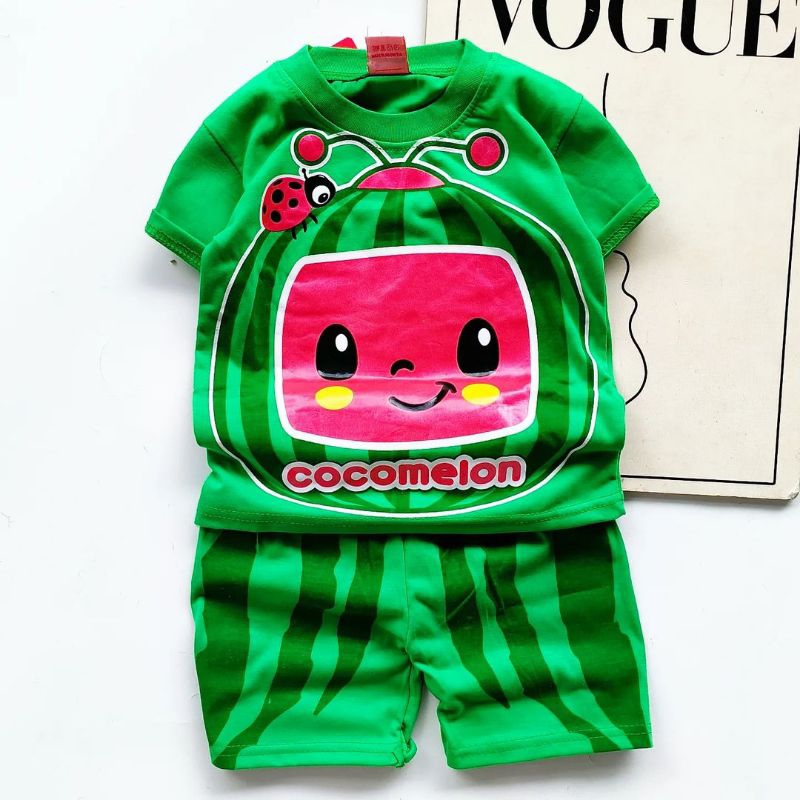 BAJU COCOMELON ANAK SETELAN COCO MELON ANAK COWOK CEWEK UNTUK UMUR 1-10 TAHUN