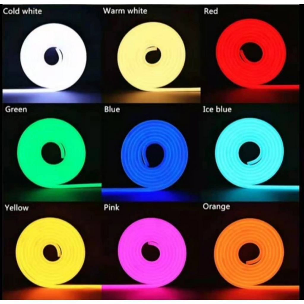 NEON FLEX Lampu Led 12V 5m LAMPU LED SELANG 12v PANJANG 5M  SUPER 12V