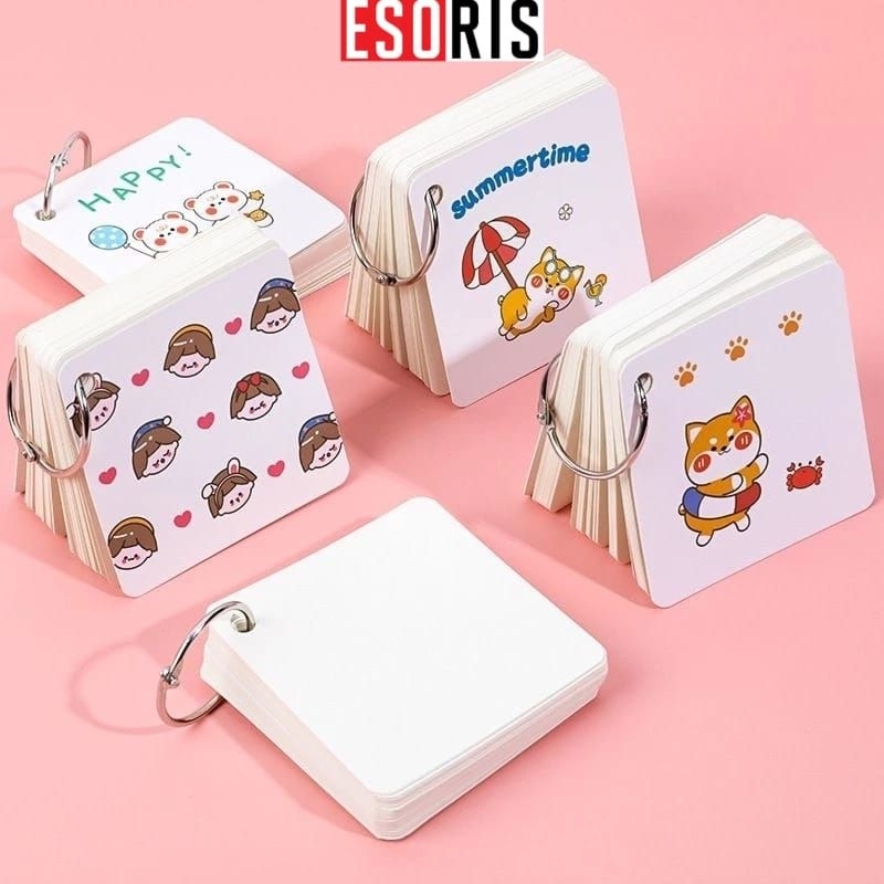 

(ES) E39305 Sticky Note Ring/Buku Mini Ring/Notebook Ring isi 80 lembar