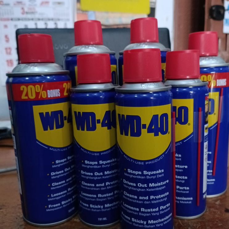Cairan Pelumas Serbaguna Lubricant Rantai Baut Semprotan Anti Karat WD40 WD 40 WD-40 412ML