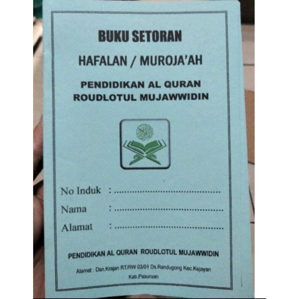 

BUKU HAFALAN ISI 20 Pcs