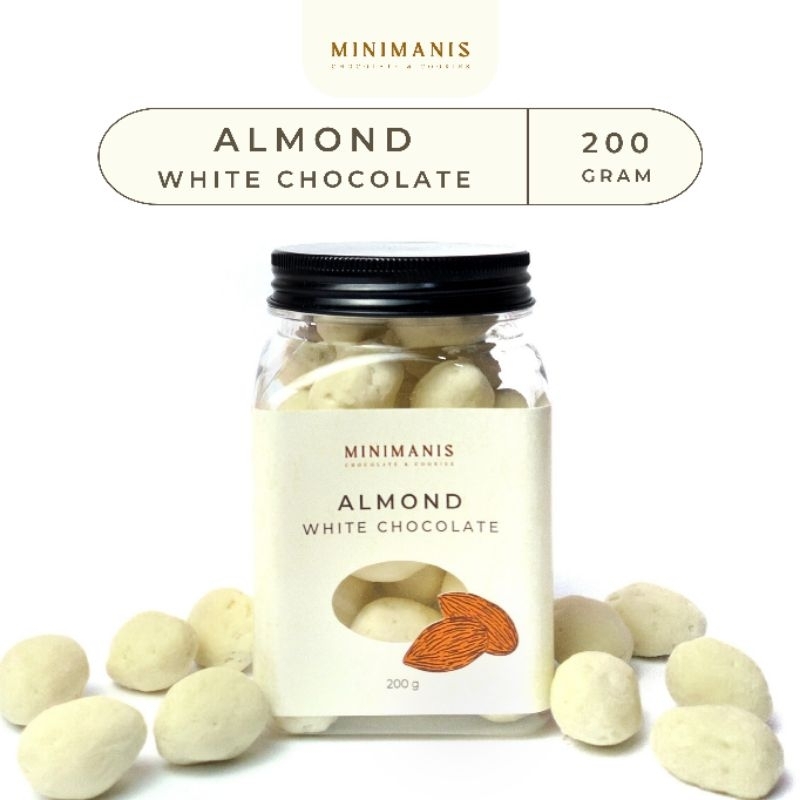 

MINIMANIS Almond White Chocolate - 200g | coklat kacang almond dragees