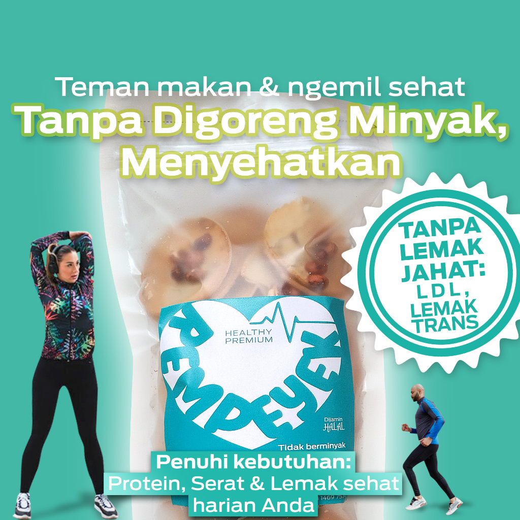 

Peyek Rempeyek kacang Tanpa digoreng minyak Kemasan Pouch 200 gram