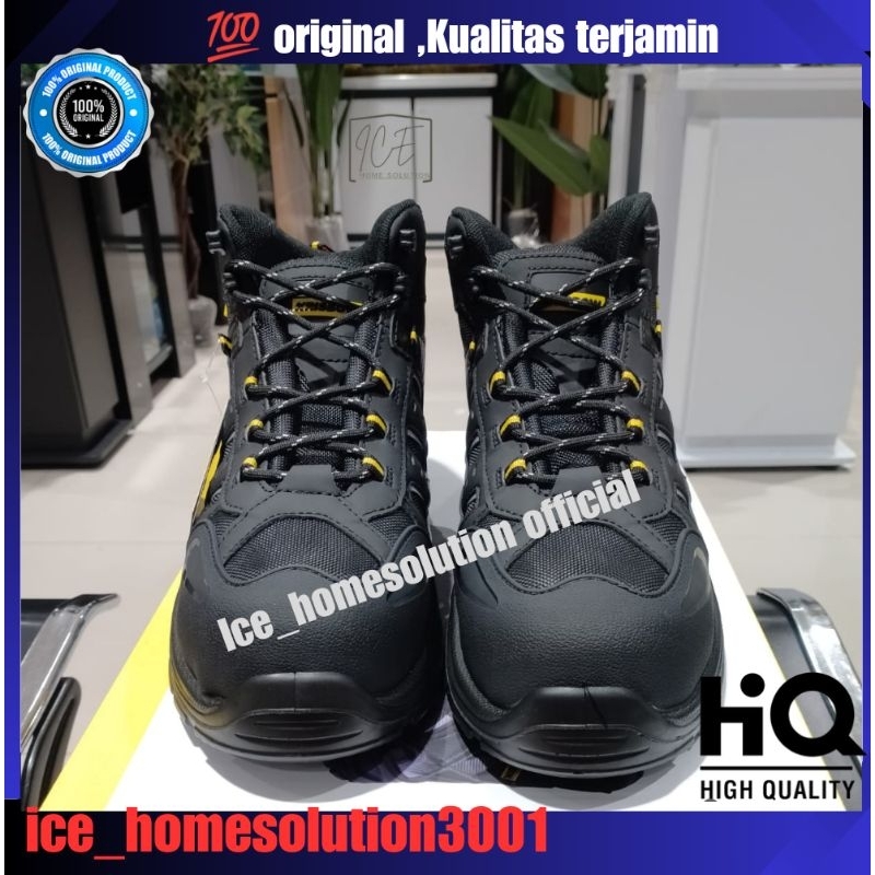 Krisbow Ukuran 39 sampai 45 Sepatu Pengaman Nemesis 6 Inci - Hitam/sepatu safety/sepatu Krisbow