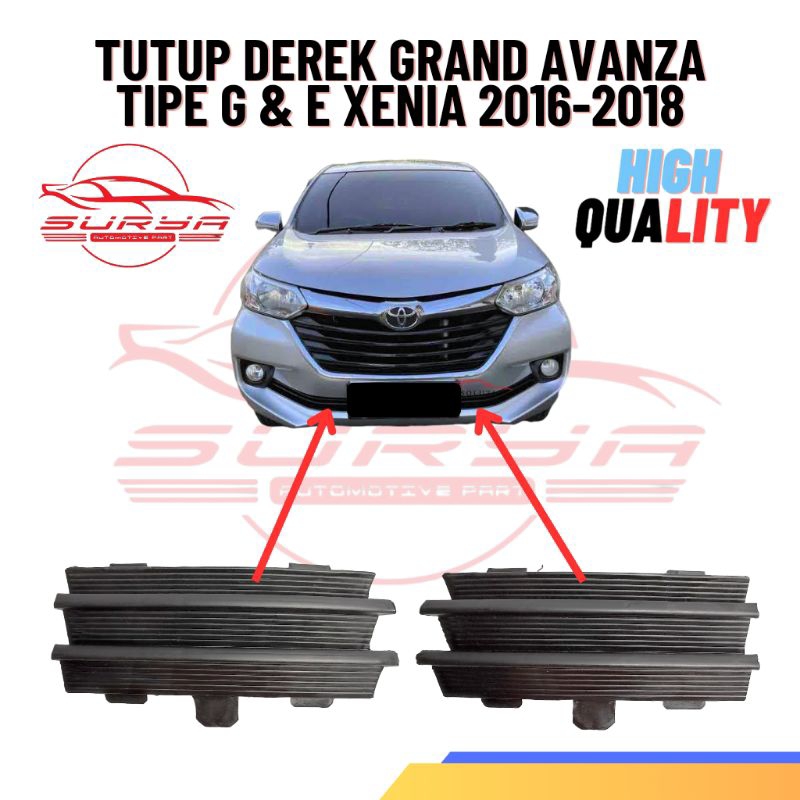 Tutup Derek Grand Avanza Tipe G & E Xenia 2016-2018