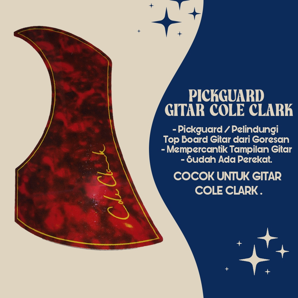 Pickguard Gitar Coleclark / Pelindung Body Gitar