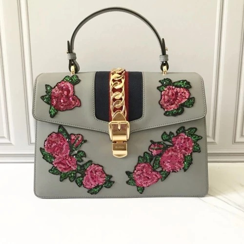 [READY] - GUCCI Sylvie Floral Top Handle Bag