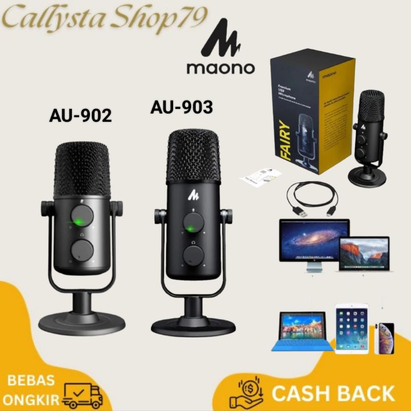 MIC MAONO AU-903 MAONO AU-902 USB MICROPHONE CONDENSER ORIGINAL