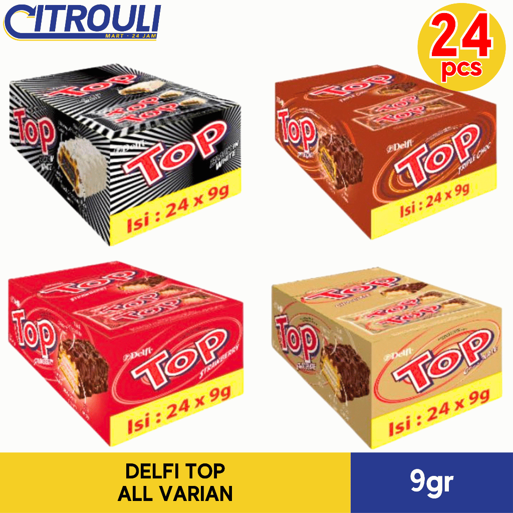 

DELFI TOP 9gr (ISI 24pcs / 1 BOX) ALL VARIAN