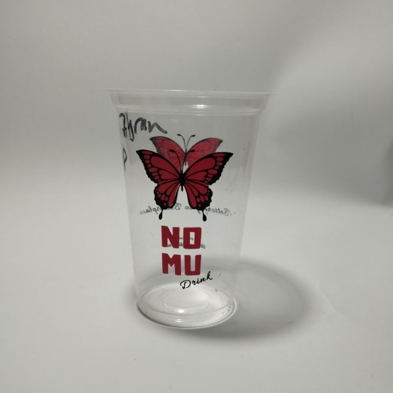 Gelas Cup Plastik Sablon  Sablon Cup 16oz starindo 5 gram 2 warna