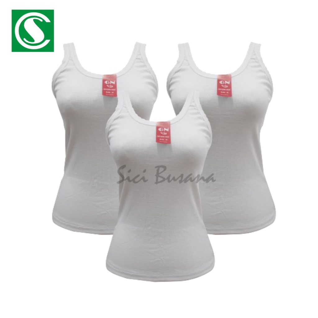 Sici Busana - [1 Pcs] Singlet Anak SMP SMA Putih Golden Nick SG SF 038 | Size M-XL