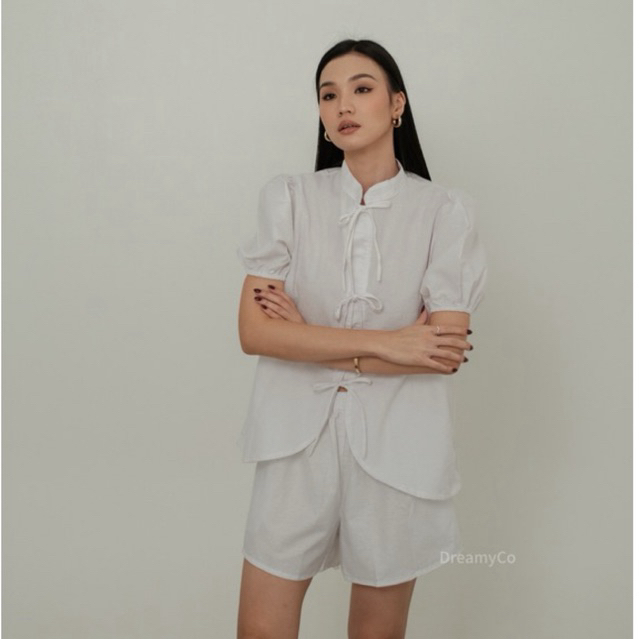 Soo-Ya Set | Baju Cheongsam Wanita Baju Imlek One Set Wanita Cheongsam Setelan Wanita Imlek Merah Qi