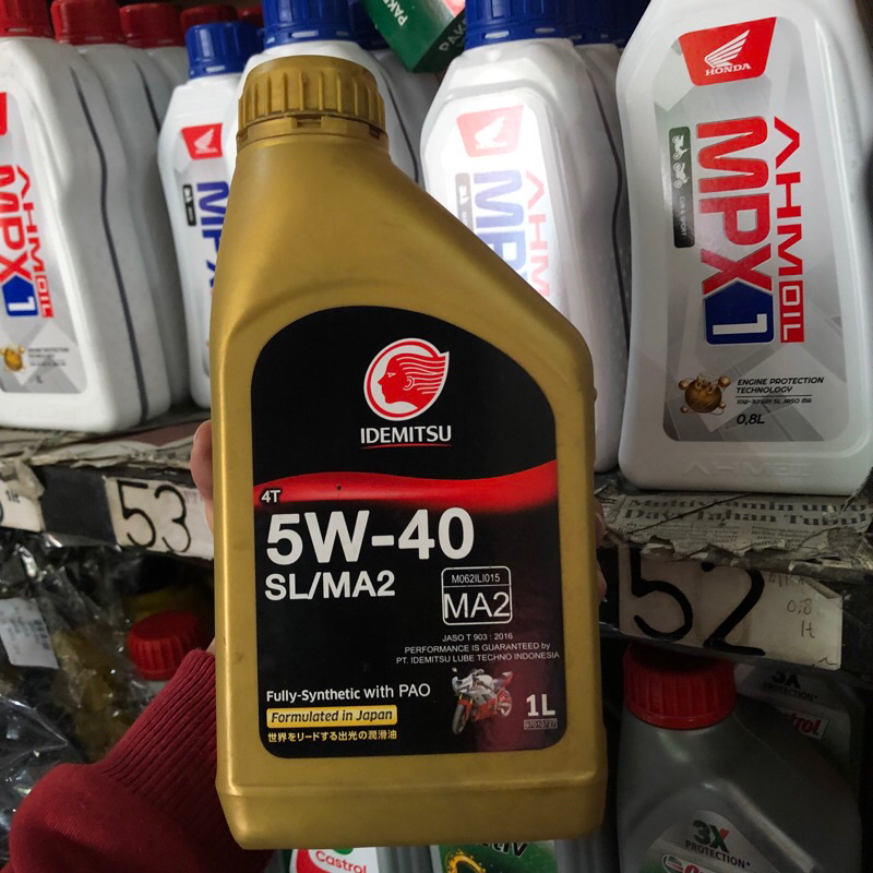 Oli idemitsu 5W-40 SL/MA2 1 L ORIGINAL
