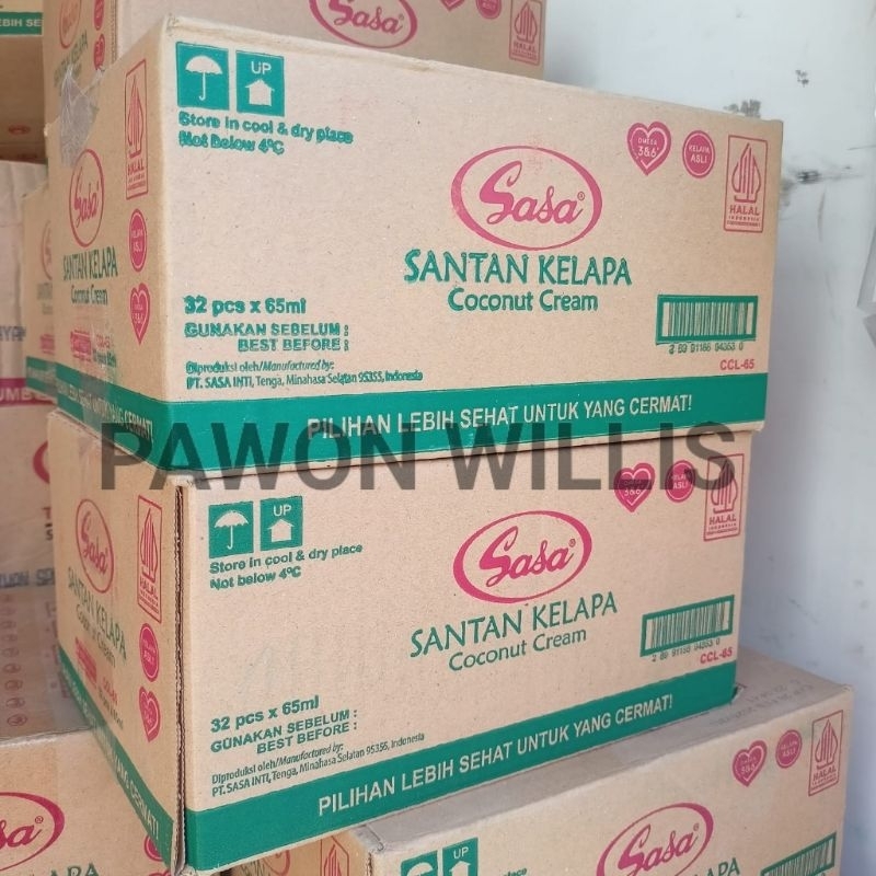 

Sasa Santan 65 ml 1 dus isi 32 biji Kelapa