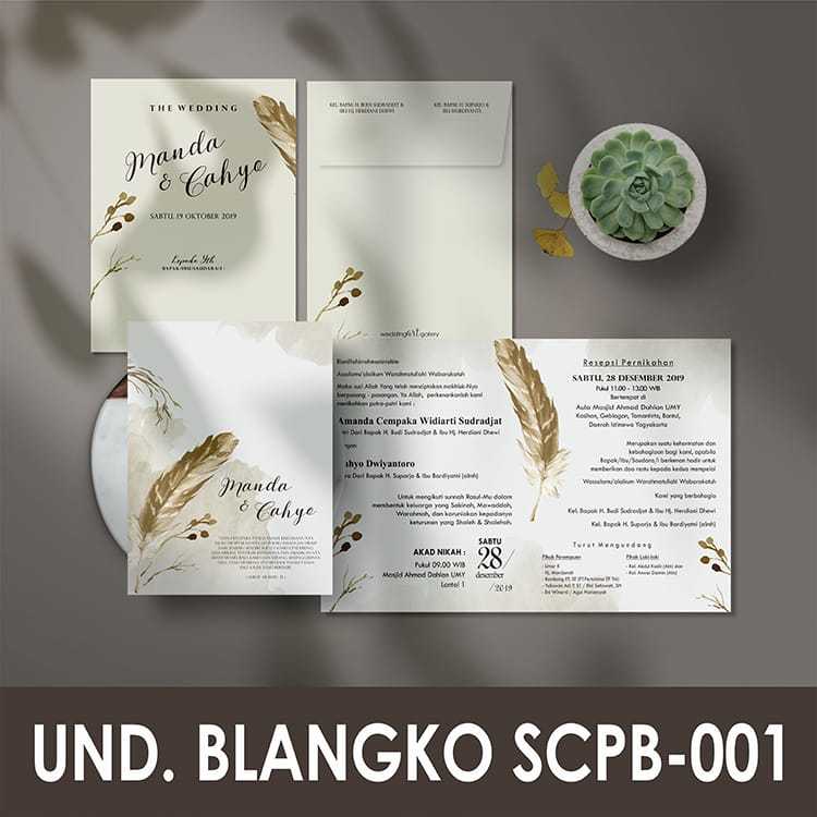 Undangan Amplop + Isi Mewah Softcover Tebal Mewah