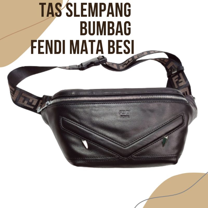 Tas slempang Bumbag Fendi Mata Besi