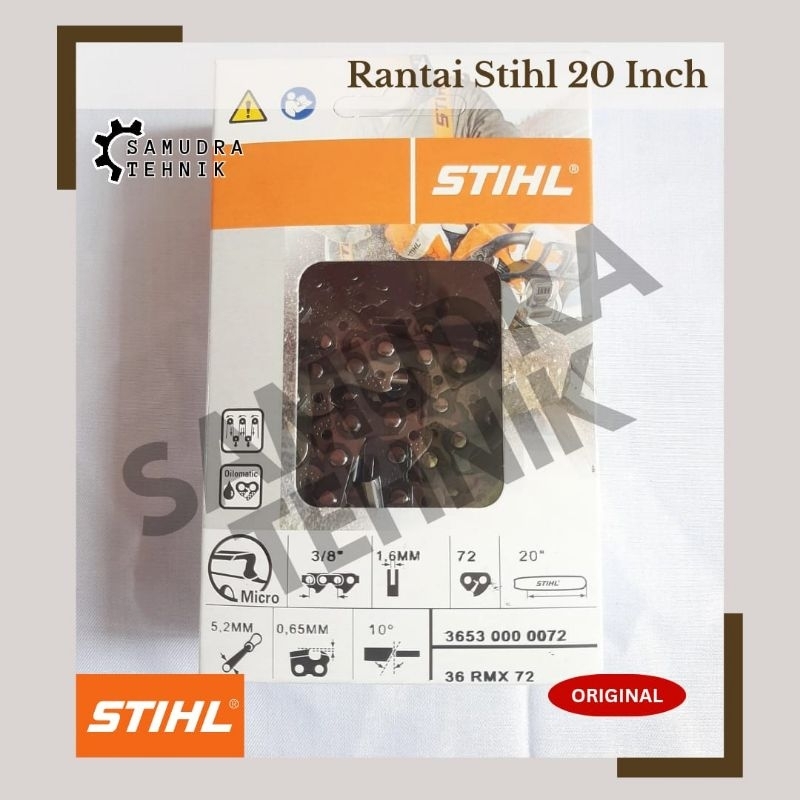 RANTAI Belah STIHL MS381 20" 36T / Chain Saw Senso MS 381 Bar 20 Inch 3653 000 0072