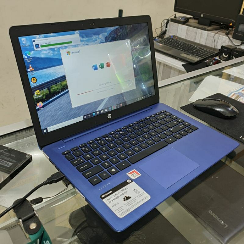 Laptop HP Stream 14DS0 Touchscreen RAM 4GB SSD 128GB AMD A4 9120