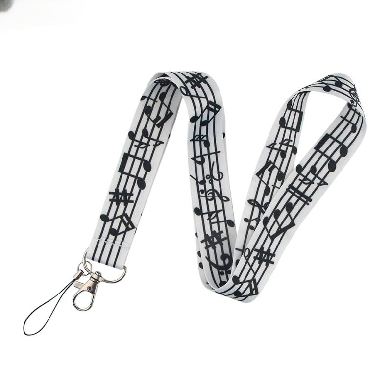 

Clasp Music Symbols Lanyard KeychainFor Keys Badge ID