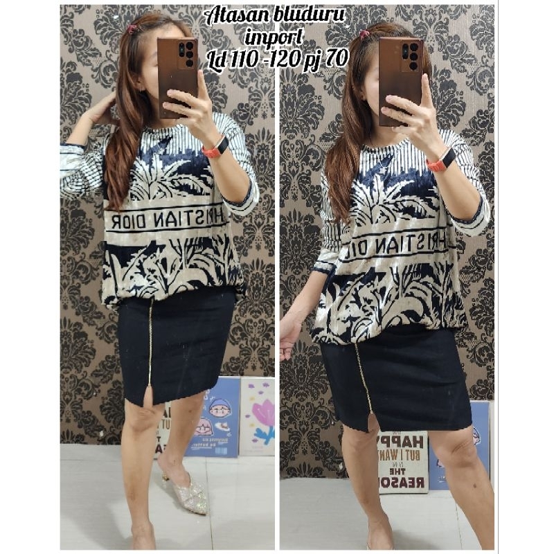 atasan velvet/kaos bludru/velvet branded