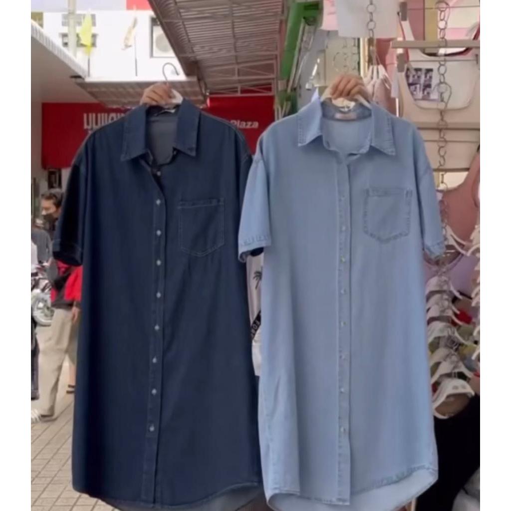 DRESS DENIM WANITA TRENDY KOREA IMPORT