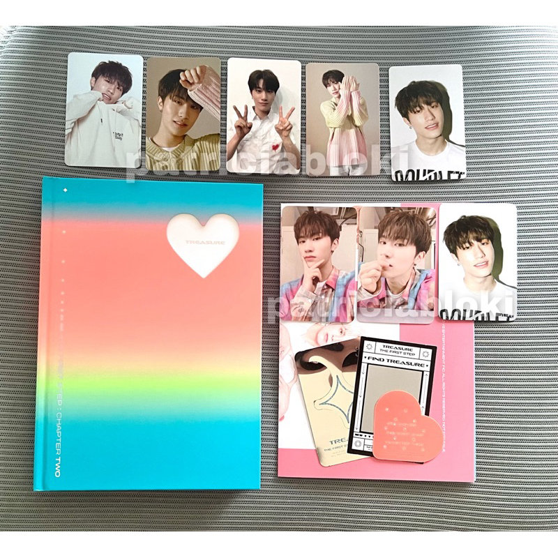 Fullset Album Treasure The First Step Chapter Two White Ver Bang Yedam Set pc photocard 1st ch 2 ful