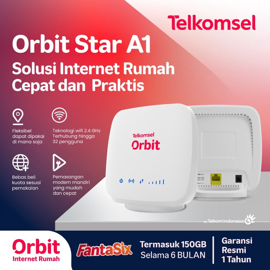 KODE A1X9 Advan Telkomsel Orbit Star A1 Modem Router 4G WiFi High Speed 15Mbps Bundling Kuota 15GB