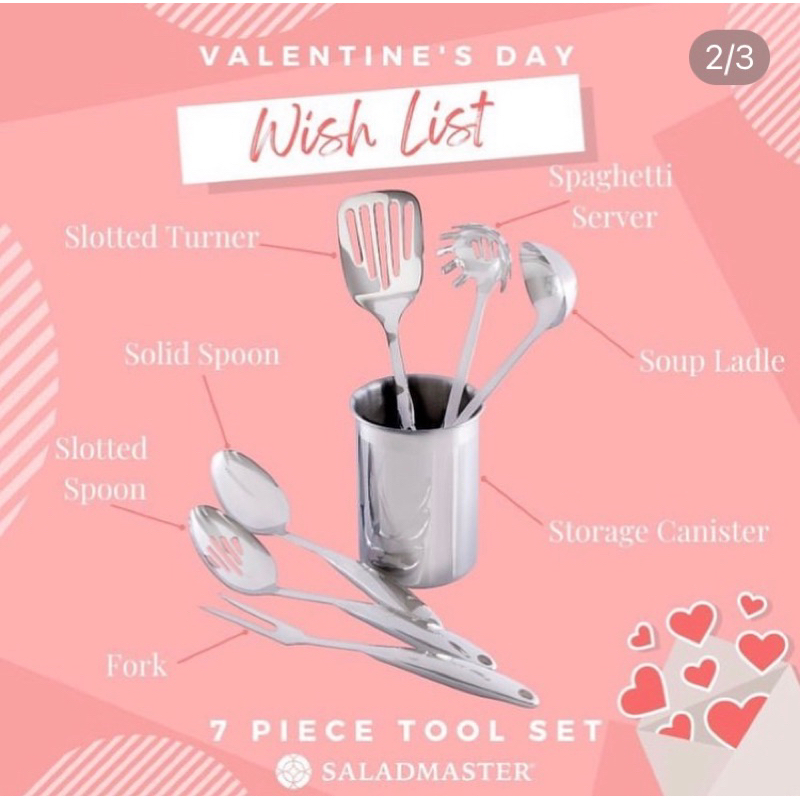 Saladmaster 7 PC Kitchen Tools Set ~ Saladmaster Kitchen Tools Set