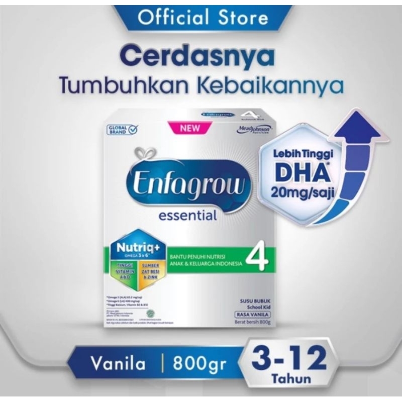 ENFAGROW ESSENTIAL 4 SUSU FORMULA 800GR