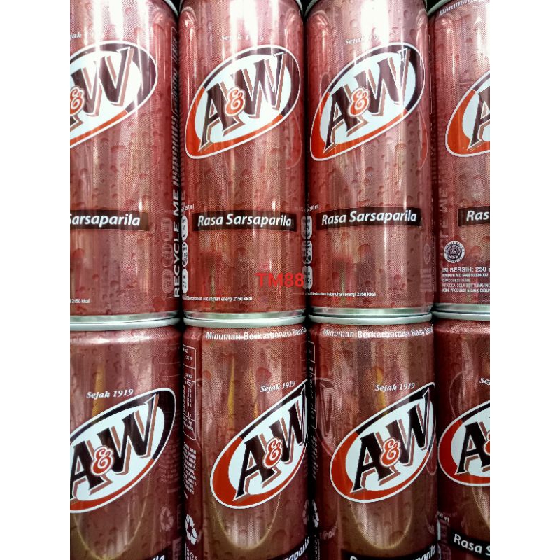 MINUMAN AW/MINUMAN BERKARBONASI RASA SARSAPARILA A&W