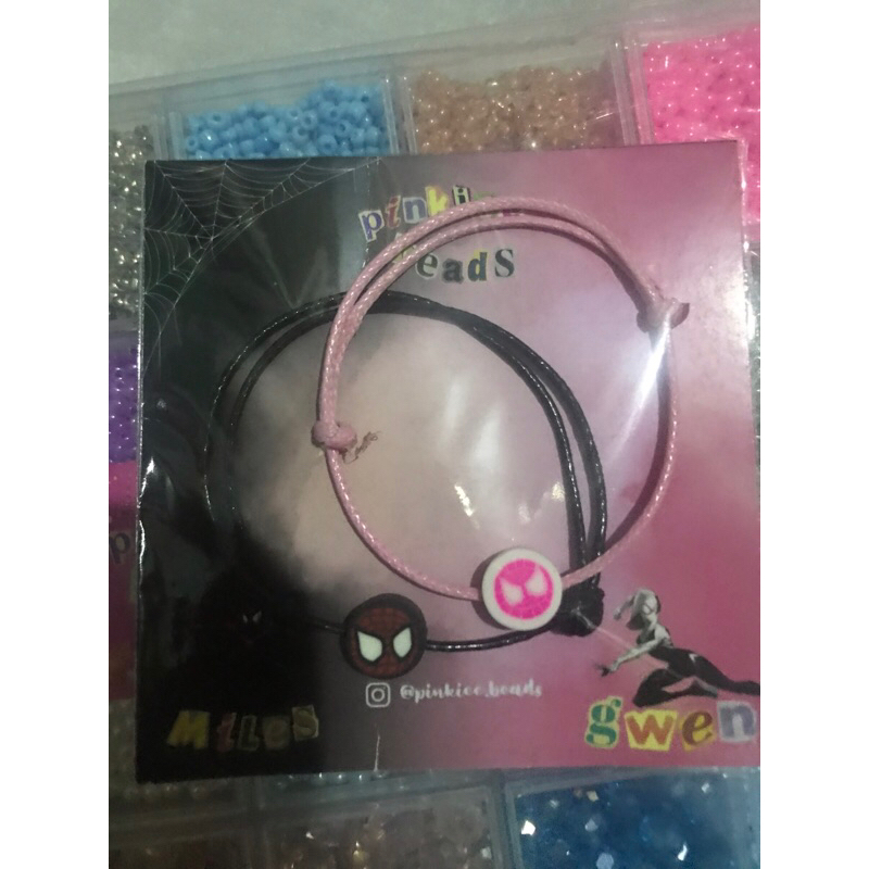 gelang couple spiderman, gelang couple — @pinkiee.beads