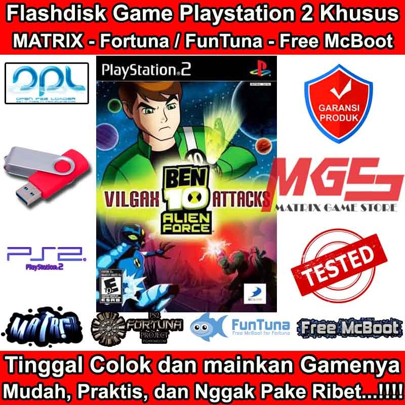 Flashdisk Game PS2 PS 2 Ben 10 - Alien Force - Vilgax Attacks