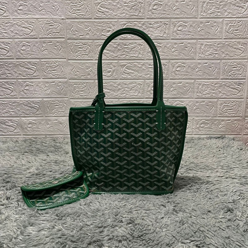 goyard anjou mini green