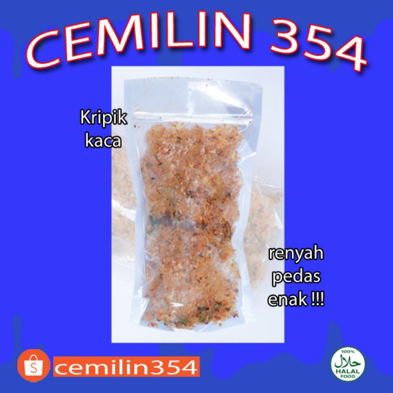 

keripik kaca atau keripik beling pedas aroma daun jeruk