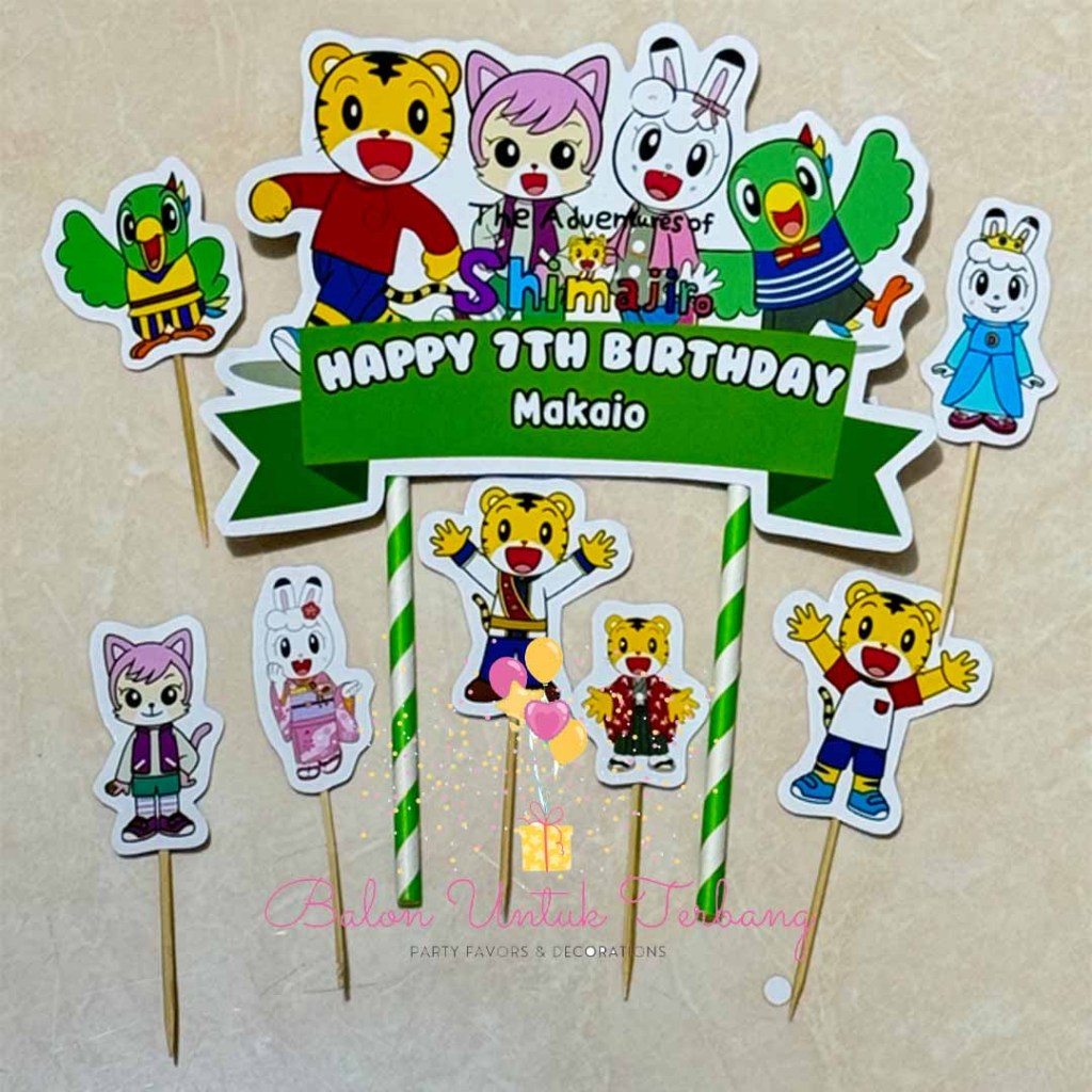 Topper Cake Cake Custom Shimajiro
