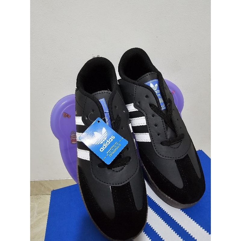 Sepatu Sneakers Pria Adidas Samba Best Quality - Hitam Putih