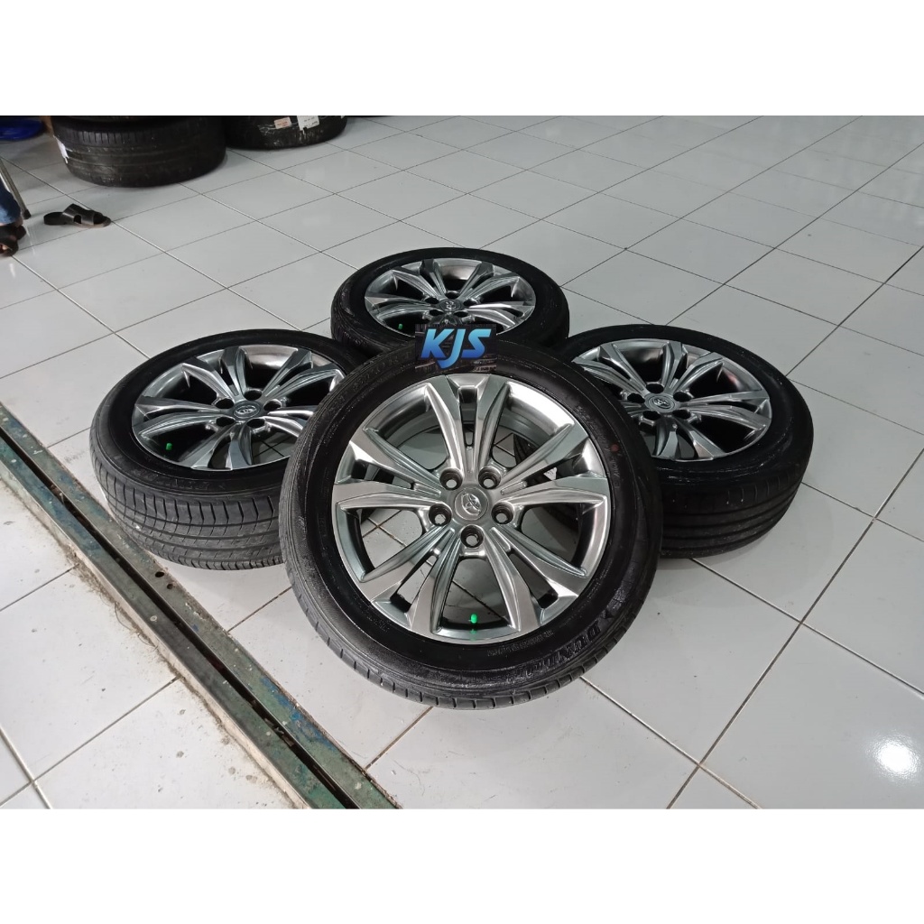 Velg Racing Second Ring 17 Toyota Pcd 5x114 Ban 215/55 R17 Buat Innova Camry Harrier Alphard APV Pel